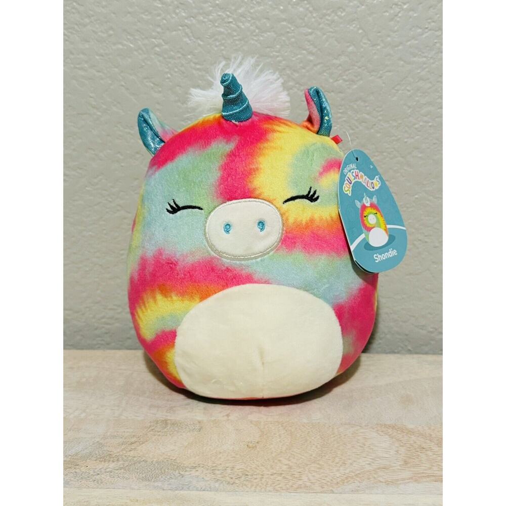 NWT Squishmallows Shondie The Tie-Dye Unicorn 7" Plush Toy Stuffed Animal